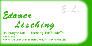 edomer lisching business card